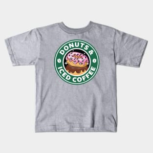 Donuts and Iced Coffee Kids T-Shirt